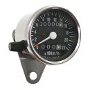 Mini speedo, 2:1 mph. with tripmeter chrome