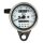 LED mini speedo 2:1 kmh. chrome with white face plate