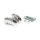 Shortened turn signal mount kit. Front, chrome