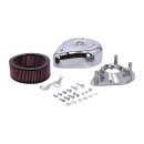 S&S, teardrop air cleaner assembly. Chrome