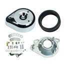 S&S, teardrop air cleaner assembly. Chrome
