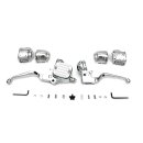 Lenker Armaturen Kit chrom für Harley Dyna Softail...