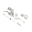 Lenker Armaturen Kit chrom für Harley Dyna Softail...