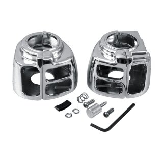 OEM Style Armaturen Schaltergehäuse Kit chrom für Harley 96-13