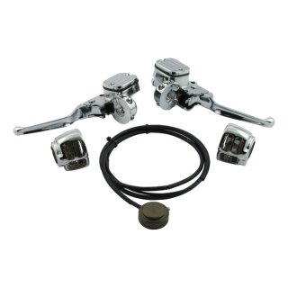 Handlebar control hydr. clutch conversion kit. Chrome