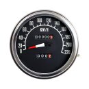 FL speedometer, 74-84 face, black. 1:1 KMH