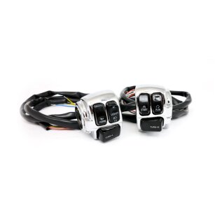 HARLEY CHROME SWITCH HOUSING KIT 96-07