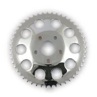 Hinteres Kettenrad chrom 49 Zähne 12mm Offset