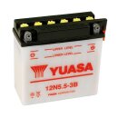 Yuasa, 12V lead-acid battery. 5.5Ah