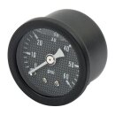 Marshall oil pressure gauge, 0-60 PSI. Black housing