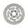 Brake rotor rear, polished stainless steel