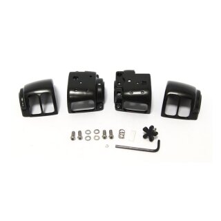 OEM Style Armaturen Schaltergehäuse Kit schwarz für Harley 96-13