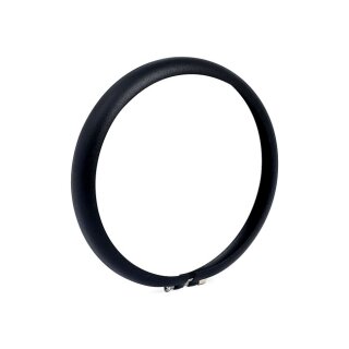 Late style spotlamp trim ring. 4". Black wrinkle