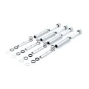 Complete Panhead pushrod cover kit. Chrome