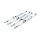 Complete Panhead pushrod cover kit. Chrome