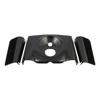 Gabel Verkleidung Cover schwarz smooth für Harley FL Softail