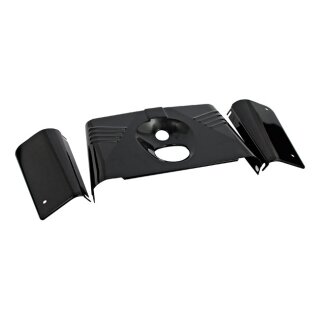 Gabel Cover schwarz glänzend für Harley FL Softail Fatboy Heritage 86-17