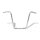 1-1/4" Buffalo Apehangers, 18" high, chrome