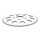 REAR SPROCKET, CHROME. 47T