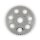 REAR SPROCKET, CHROME. 47T