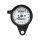 LED mini speedo 2:1 kmh. black with white face plate