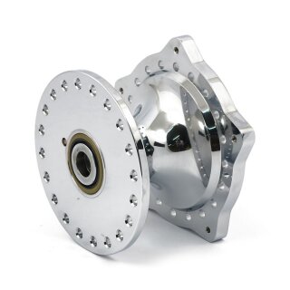 Verchromte Alu Radnabe vorne für harley FX XL Sportster 74-77