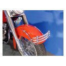 Front fender rail Cheese Grater. Chrome