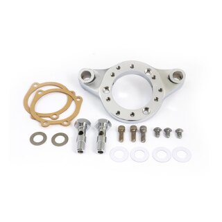 Chrom CV Vergaser Halter Entlüfter Kit Harley XL Sportster 91-03