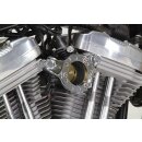 Chrom CV Vergaser Halter Entlüfter Kit Harley XL Sportster 91-03