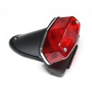 Lucas Custom Motorrad Rücklicht schwarz mit Halter...
