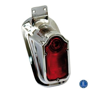 Tombstone Classic LED Motorrad Alu Rücklicht chrom E geprüft