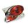 Cateye taillight. Die-cast housing w/bracket. Chrome