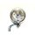 Bullet 4" H4 headlamp. Smooth. Chrome