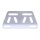 Aluminum universal head lamp bracket. Dual headlamp