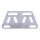 Aluminum universal head lamp bracket. Dual headlamp