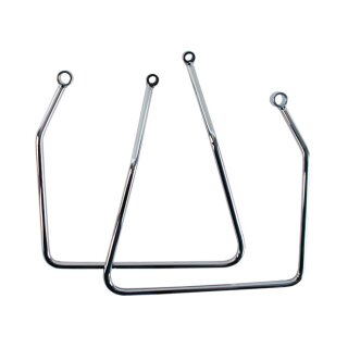 Satteltaschen Halter Bügel Kit chrom für Harley XL Sportster 82-93