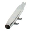 Paughco, replacement muffler. Slash Cut. Chrome
