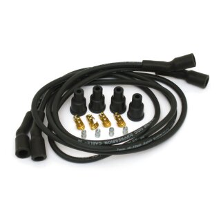 Dynatek, univ. 7mm spark plug wire set. Black