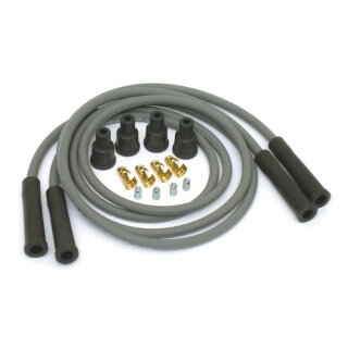 Dynatek, univ. 7mm spark plug wire set. Gray