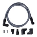 Dynatek, univ. 7mm spark plug wire set, 90Â° plug boot. Gray