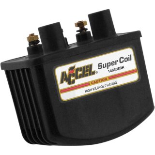 Accel Single Fire Super Coil Zündspule für Harley Davidson 12V 3 Ohm schwarz