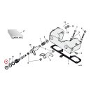Colony, rocker shaft plug & nut kit. Slotted. Chrome