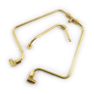 Paughco Old Stf dual rocker box messing Ölleitung für Harley Shovelhead 66-84