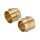 Paughco, brass exhaust tip set. 2". Short Curve