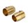 Paughco, brass exhaust tip set. 2". Tapered