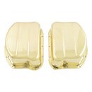 Paughco, rocker covers. OEM style brass. Polished