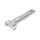 Universal solo seat hinge, square mount. Chrome