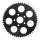 REAR SPROCKET, BLACK. 51T