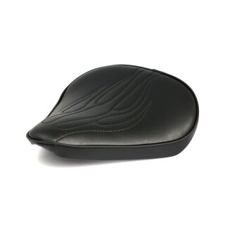 Chopper Bobber Sitz Fitzz custom solo seat Black Flame Large 4cm