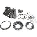 7" headlamp housing kit. Chrome